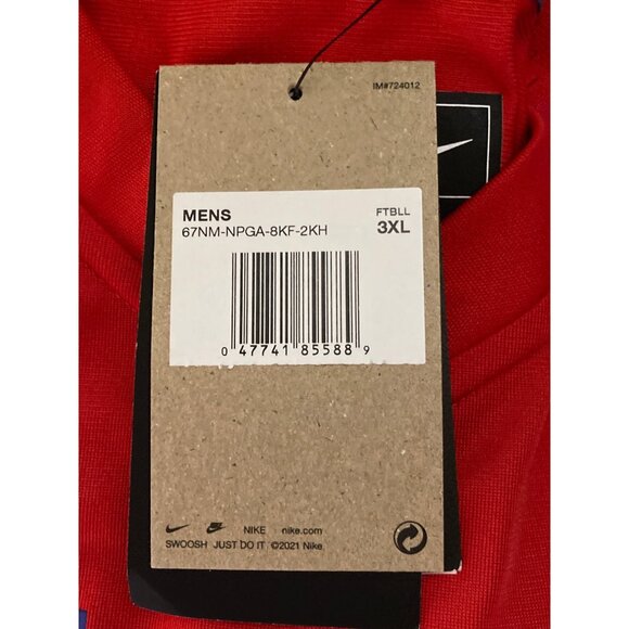 NFL New England Patriots Nike Mac Jones Player Jersey Red Men's Size 3XL New - Picture 2 of 10